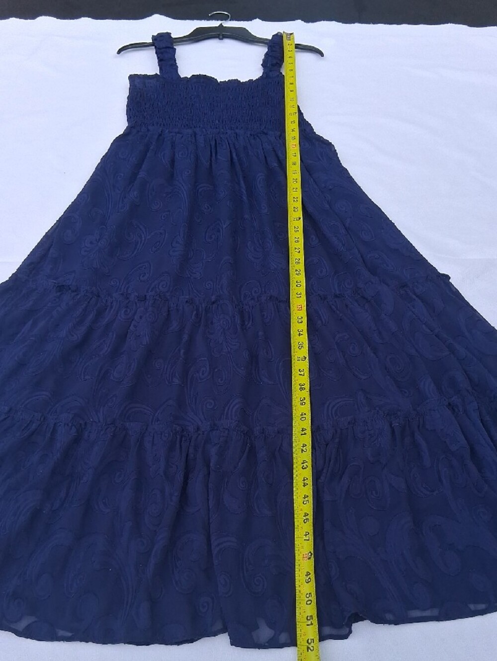 Lilly Pulitzer Navy-Black Smocked Strap Tiered Maxi Dress - Picture 11 of 16